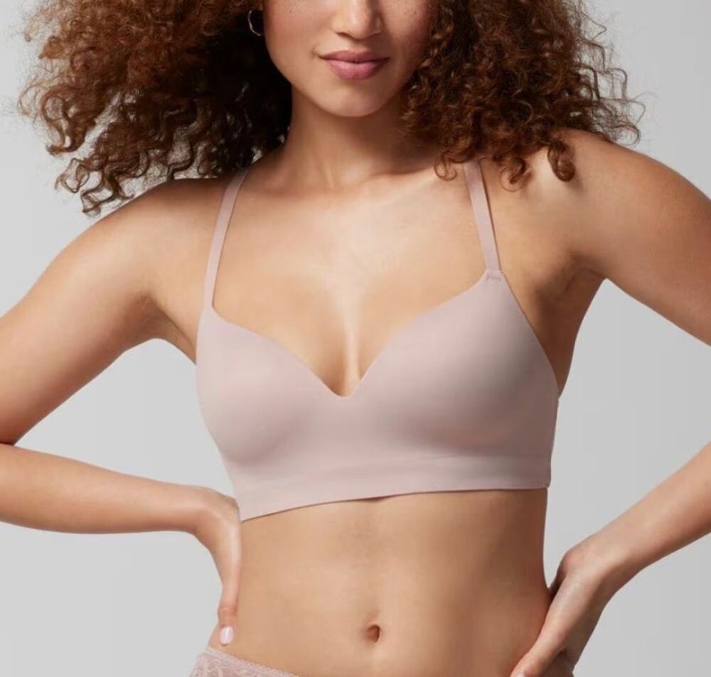 Soma Adobe Rose Pink Nude Enbliss Wireless Contour Cup T-Shirt Bra Size 38C